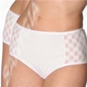 Culotte Sanygia 'COTON-DENTELLE' Blanche