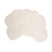 Lot de 10 petites lingettes en chanvre